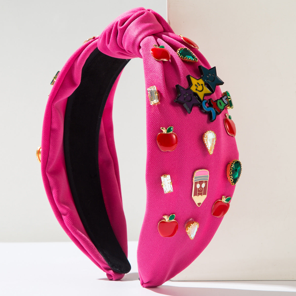 Wholesale Diamond Star Smiley English Letter Headband