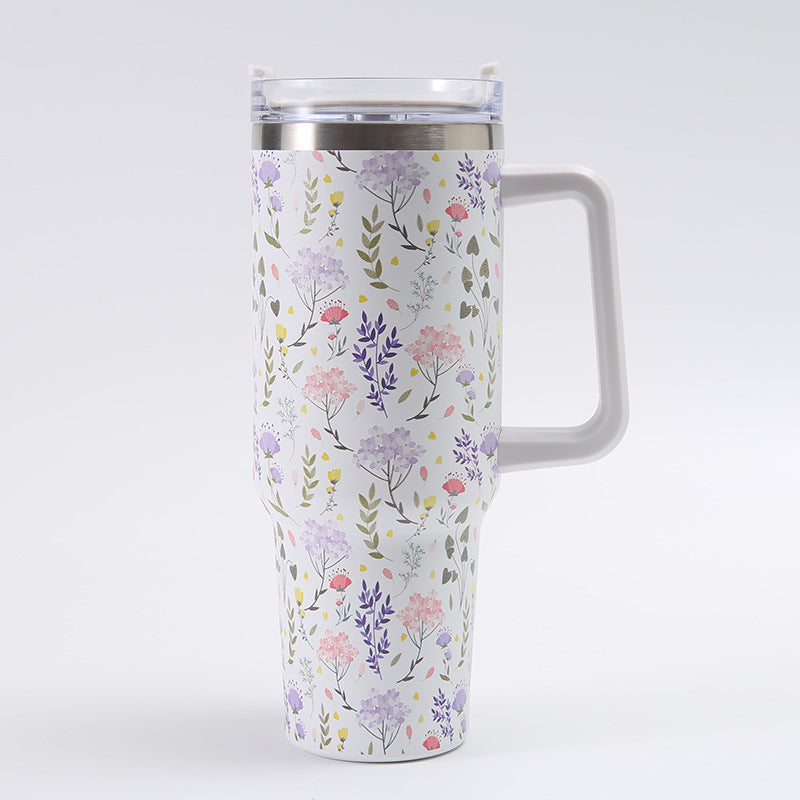 Wholesale Tumbler 40oz Printed Handle 1200ml Thickened Insulation Ice Cup