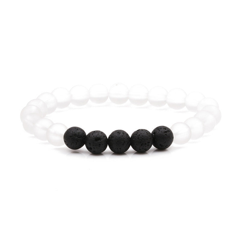 Wholesale Stretch Volcanic Stone Natural Stone Beaded Bracelet