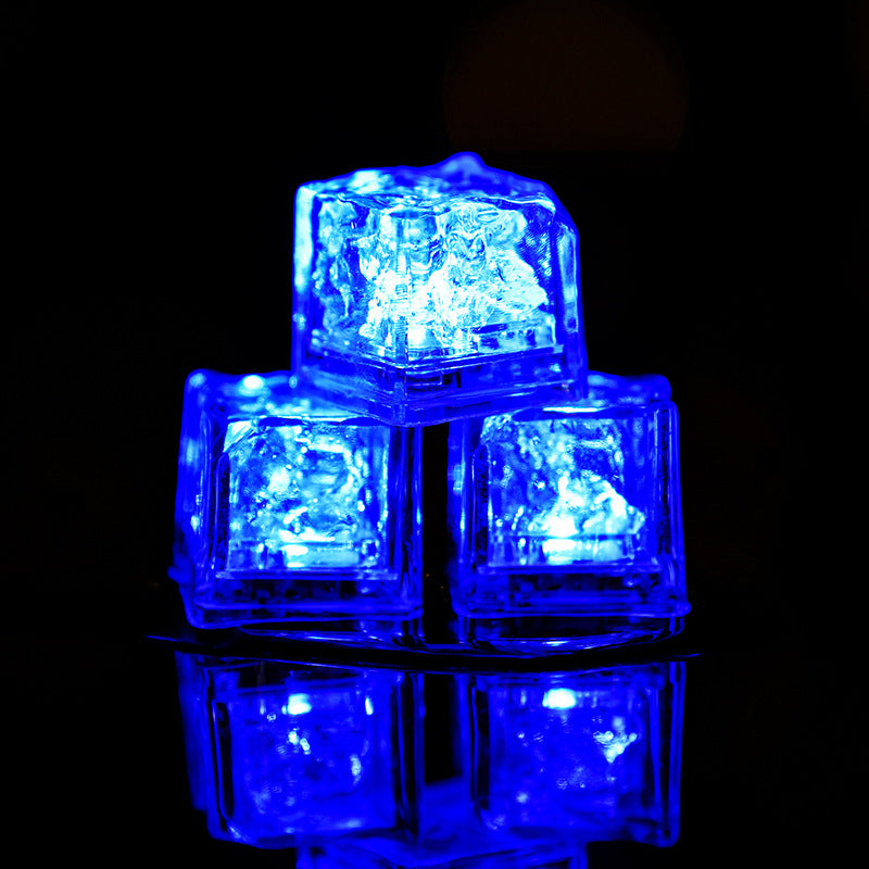 Wholesale Plastic Luminous Ice Cubes/colorful Touch Sensing Night Lights/LED Flashing Ice Cubes
