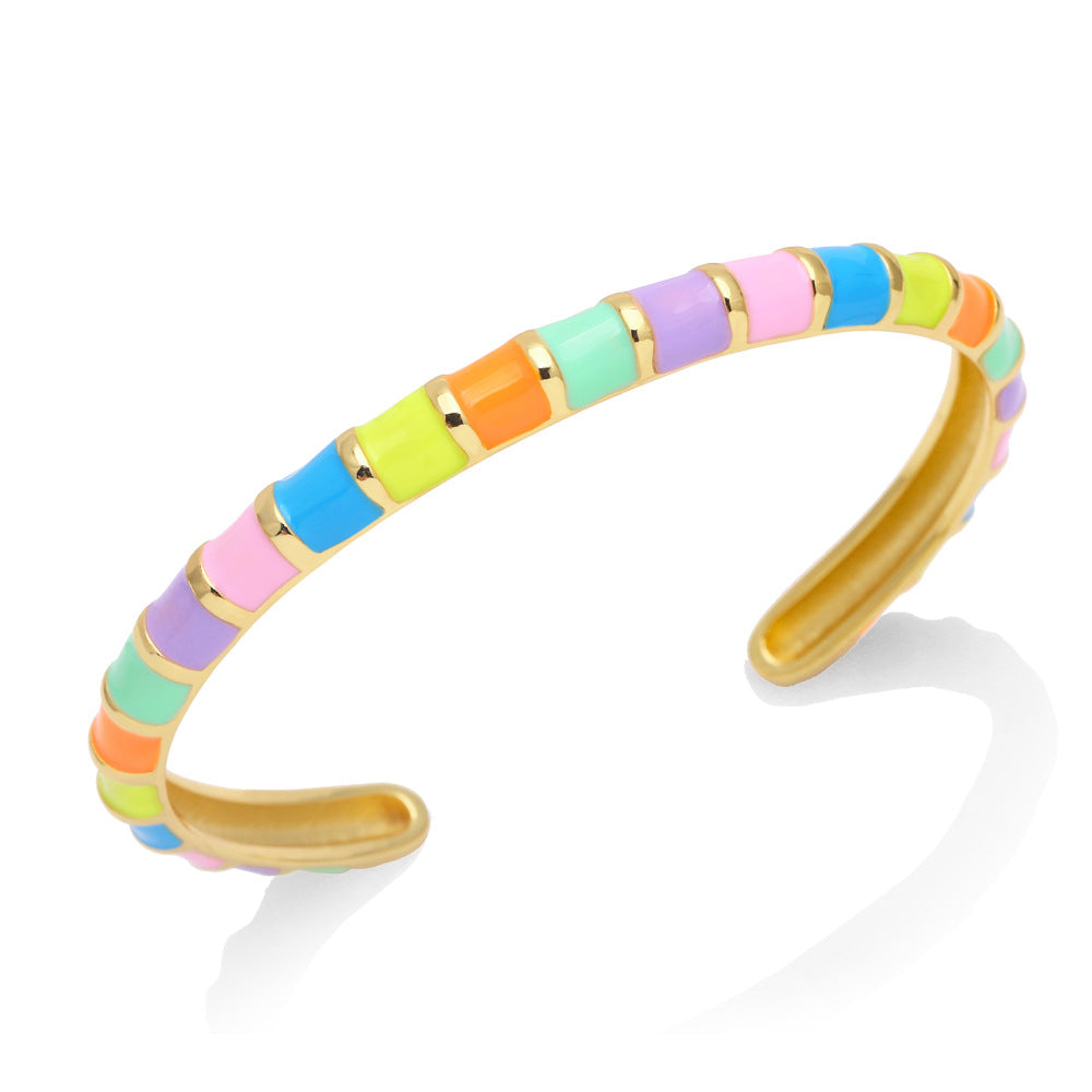 Pulsera de aceite de goteo de color al por mayor