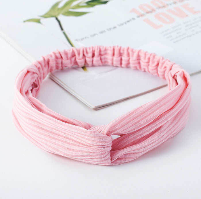 Wholesale Knitted Headband Face Wash Hair Band Solid Color Elastic Hair Band Yoga Sports Hair Band Headband Women