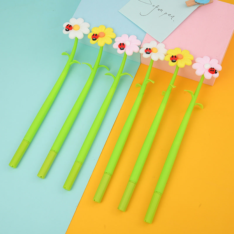 Wholesale 48pcs/box Four Leaf Flower Soft Silicone Styling Pen