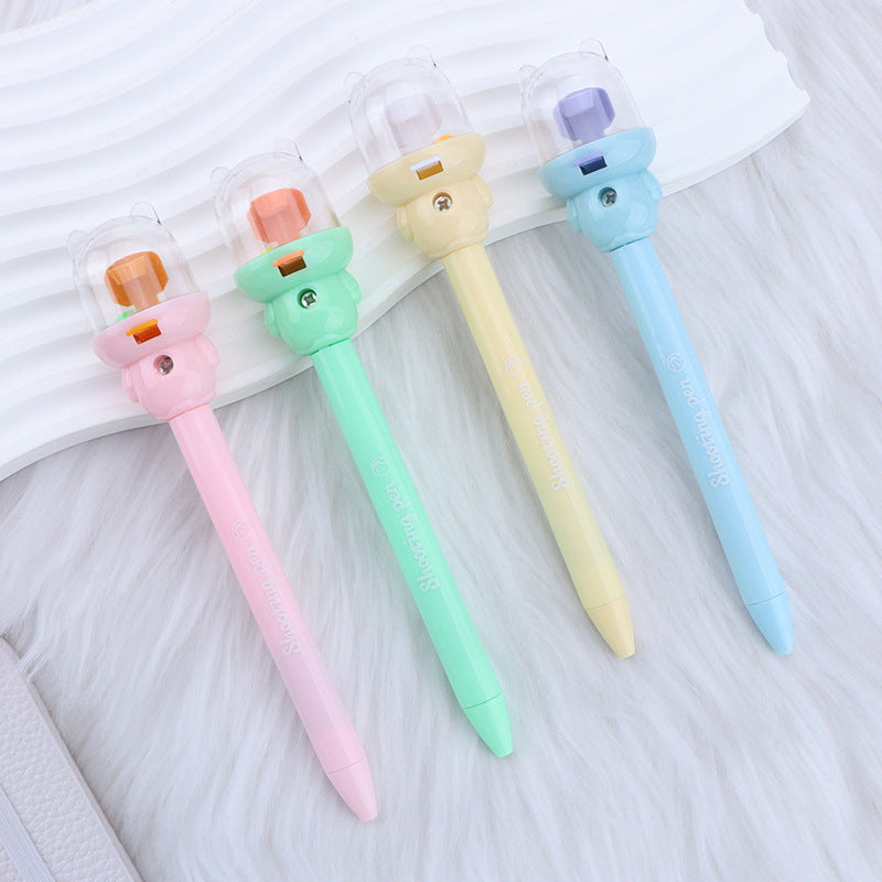 Wholesale Creative basketball ballpoint pen ins high-value student shooting gel pen quick-drying ink printable logo toy