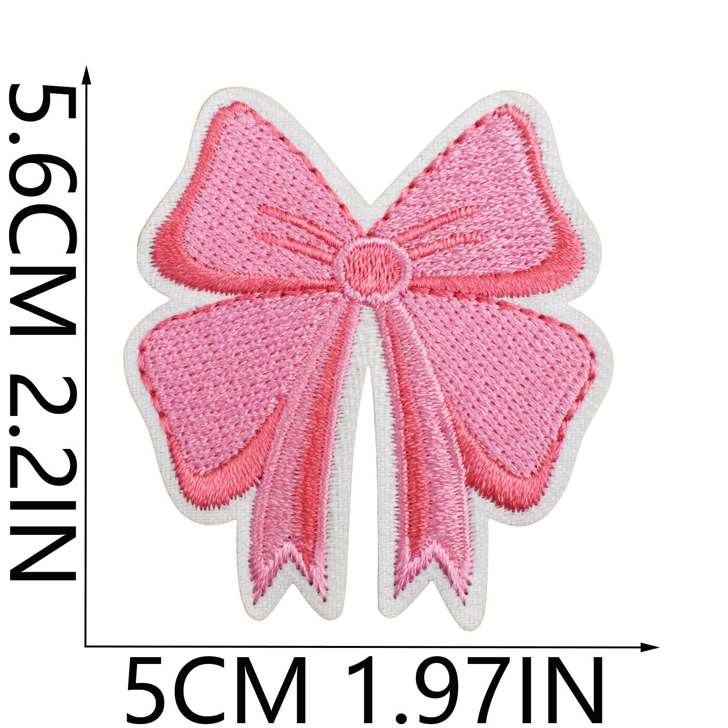 Wholesale Handmade Decorative Embroidered Cloth Sticker Bow Patch