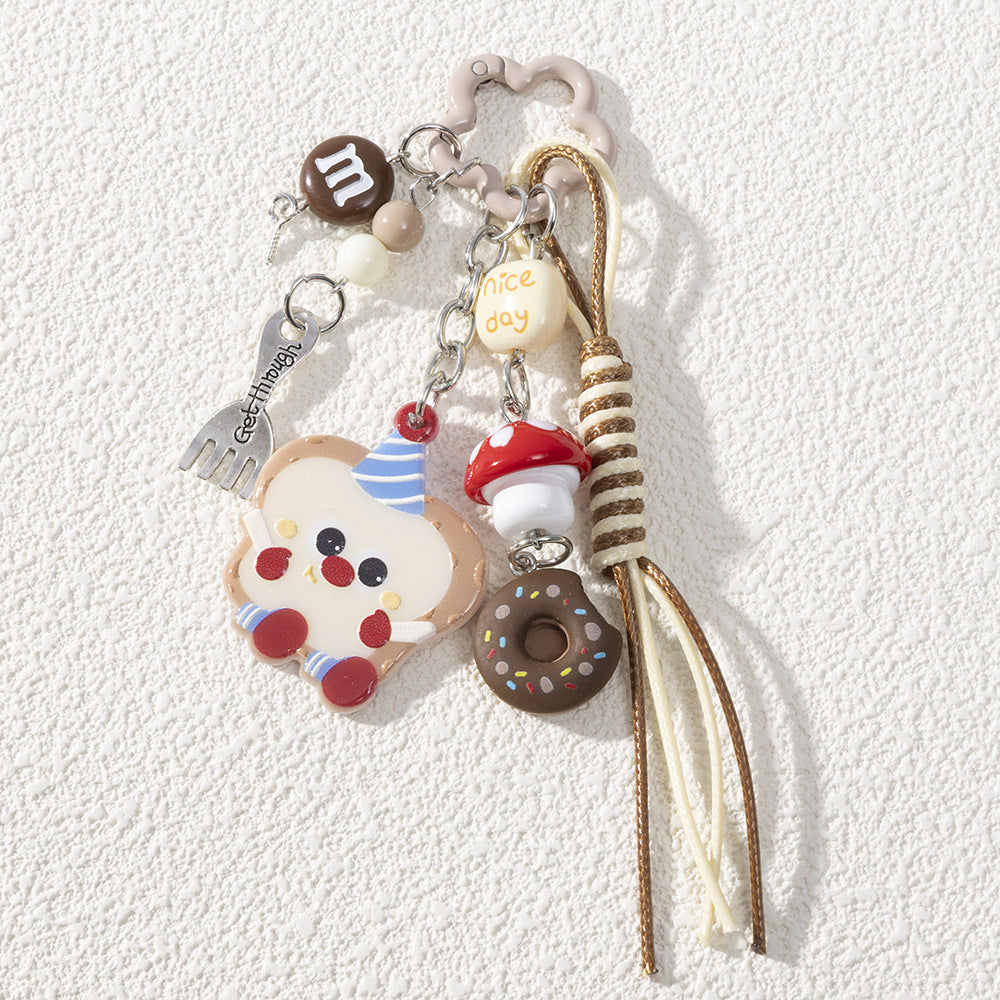 Wholesale Cute Star Mushroom Dessert Cartoon Keychain