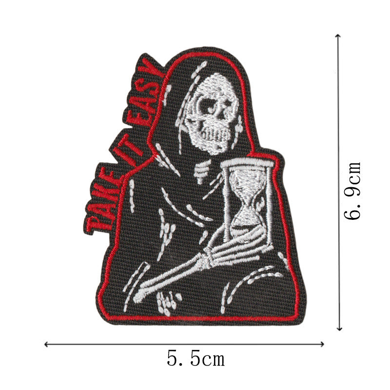 Wholesale Cartoon Denim Embroidered Patch Set Of 16 Iron On et Decor Craft Supply