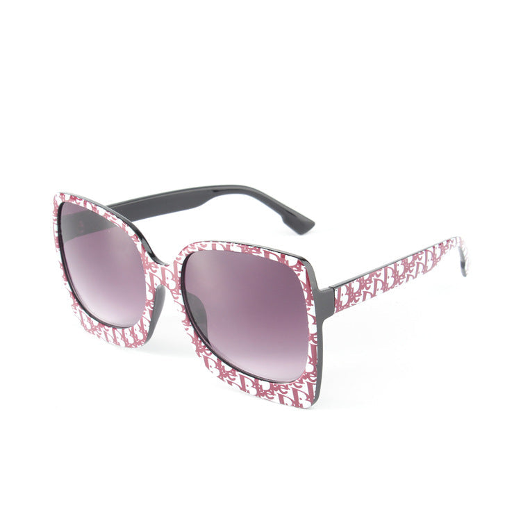 Wholesale Frame wrapped flower shaped sunglasses with colorful legs and irregular shapes