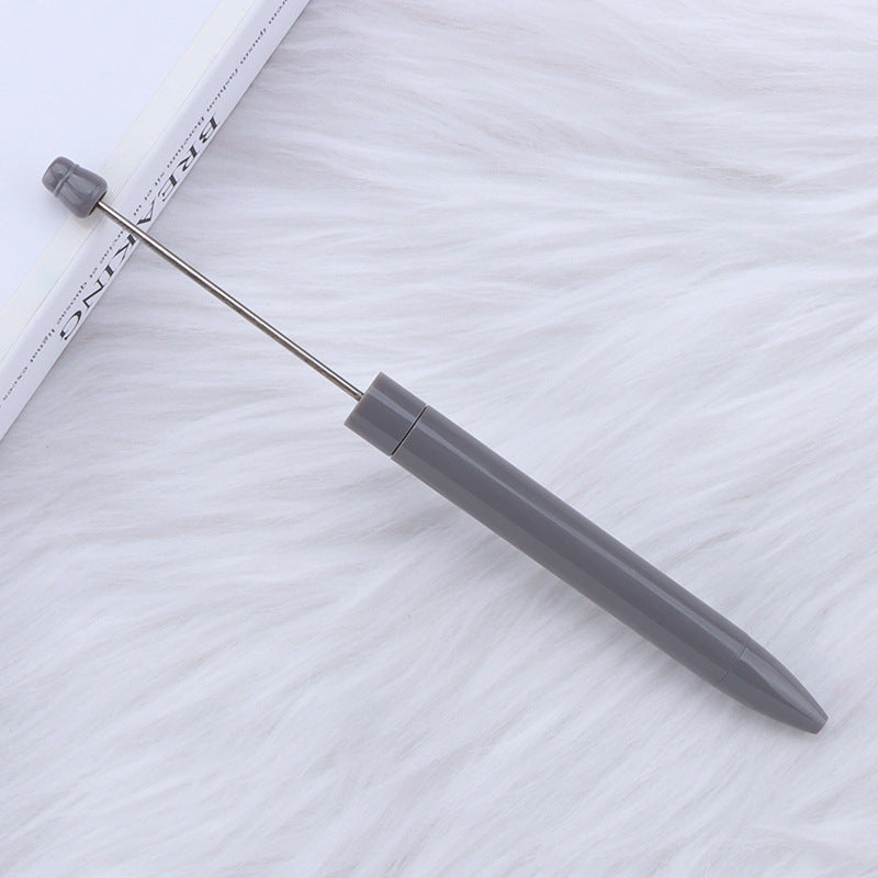 Wholesale 5pcs Beadable Pens Simple Plastic DIY Pen Office Supplies