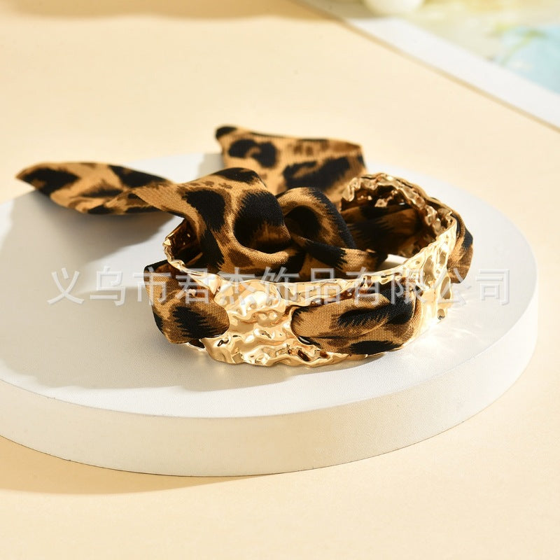 Wholesale ality Leopard f Bracelet Golden Convex Bracelet