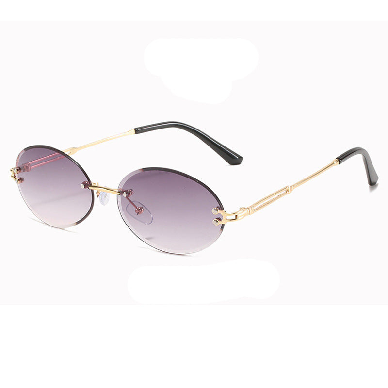 Wholesale PC Gradient Oval Sunglasses