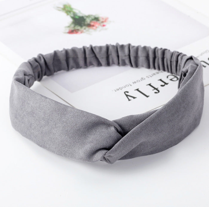 Wholesale Knitted Headband Face Wash Hair Band Solid Color Elastic Hair Band Yoga Sports Hair Band Headband Women