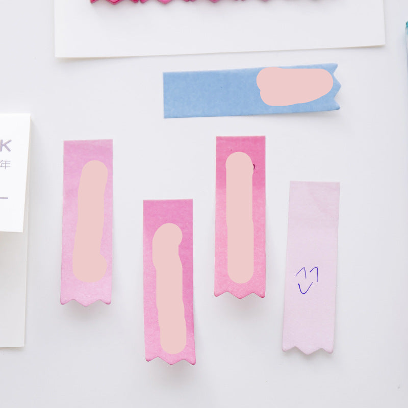 Wholesale Creative gradient message note N times sticky note note note paper simple portable student stationery