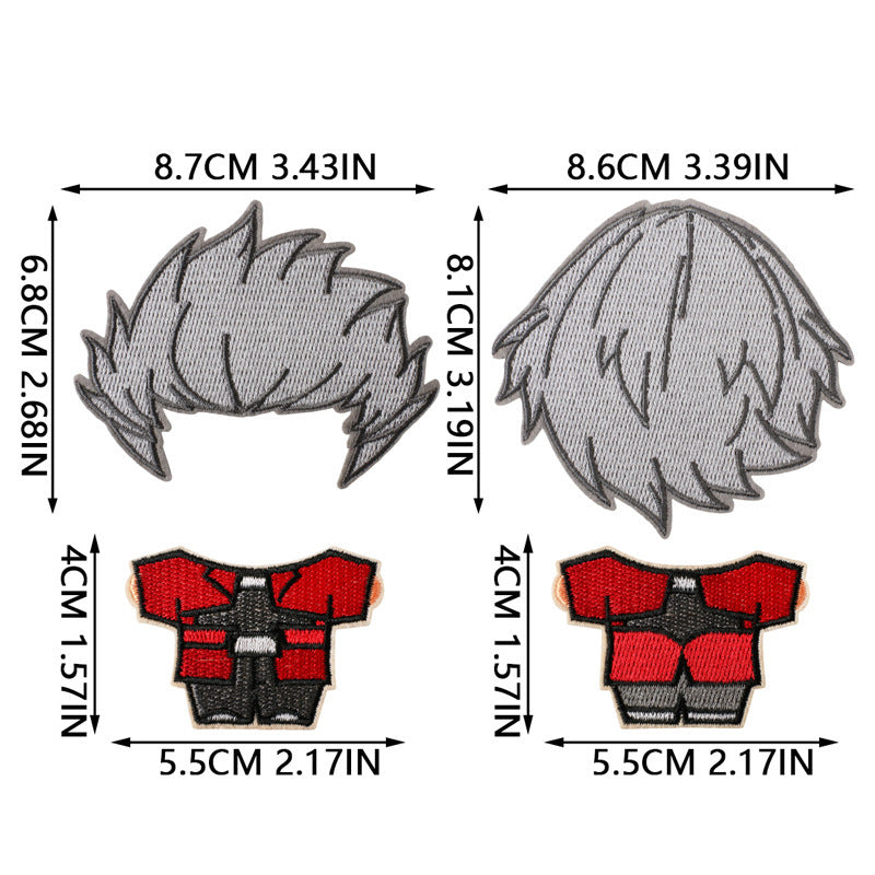 Wholesale Cute Anime Embroidery Patches DIY Sew On Cloth Patches For Clothing And Bags Fashion Accessory Gift For Crafting Resale
