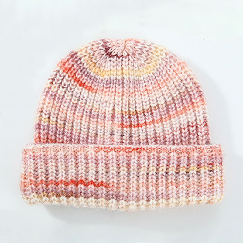 Wholesale Wool Gradient Cuff Knitted Beanie