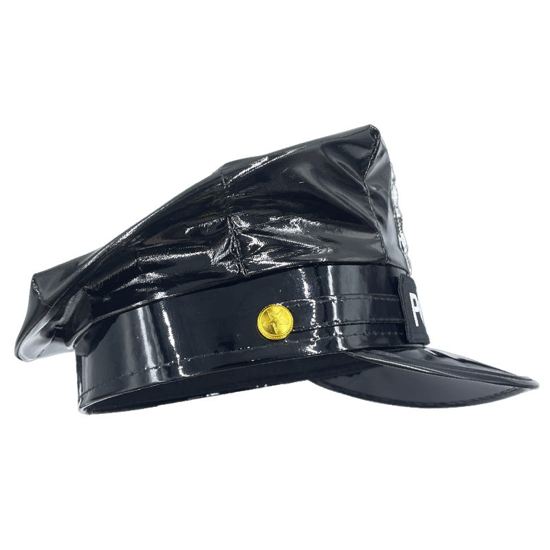 Sombrero de policía de PU de PU al por mayor