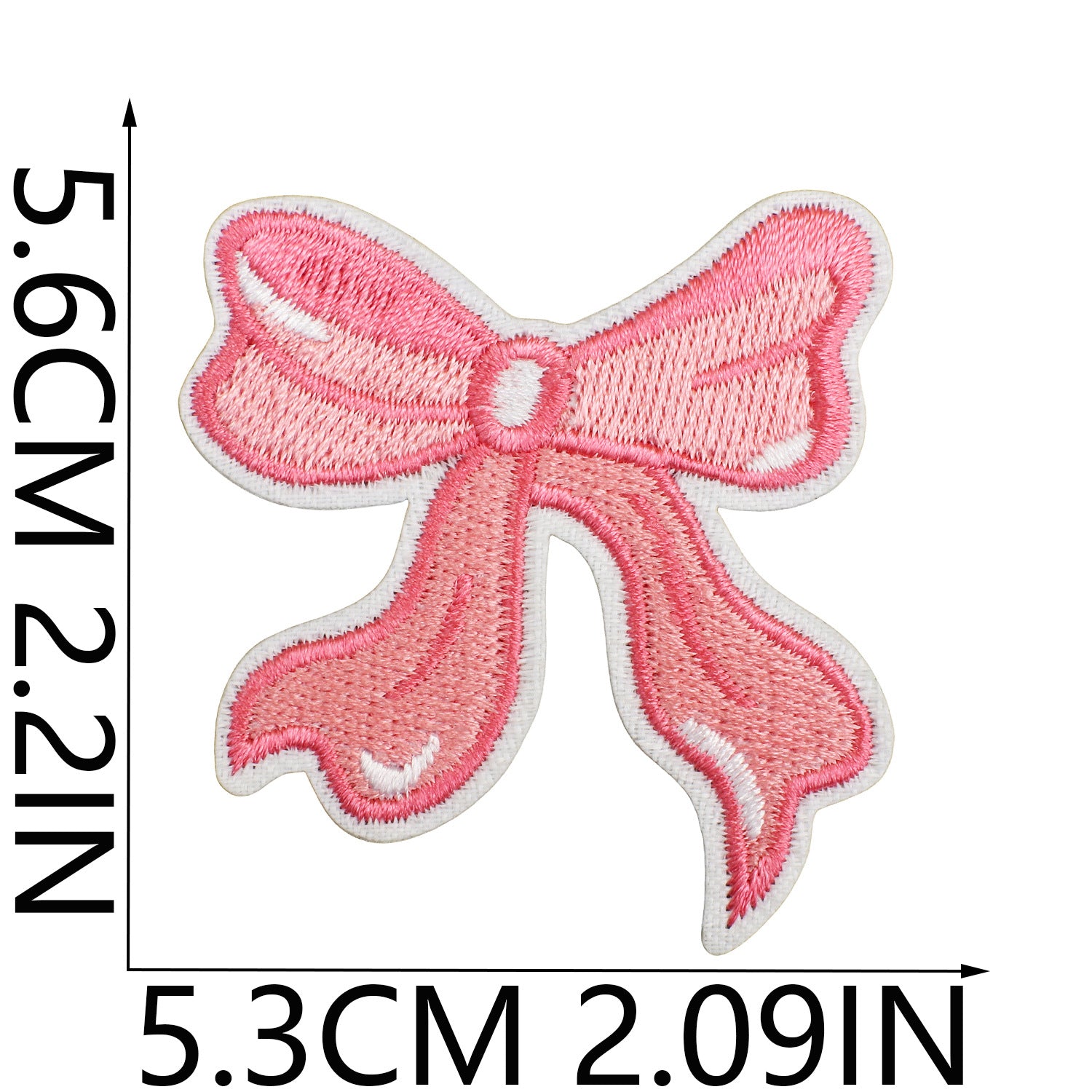 Wholesale Handmade Decorative Embroidered Cloth Sticker Bow Patch