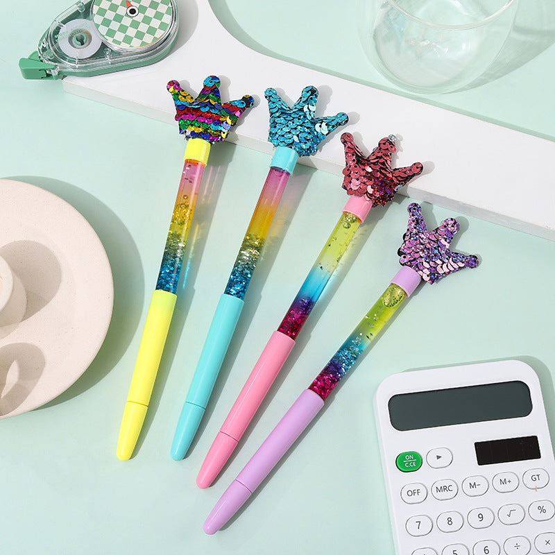 Wholesale Plastic Christmas Glitter Gel Pen
