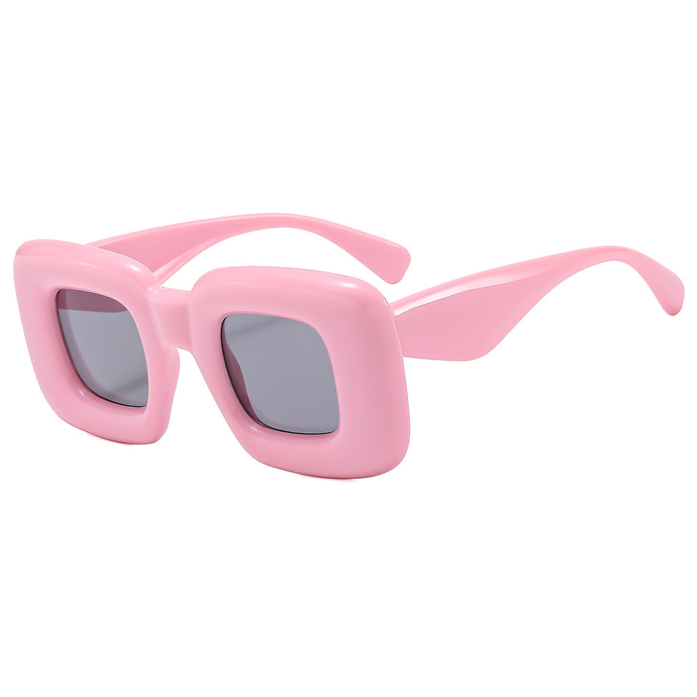Wholesale New Large Square Frame PC Sunglasses