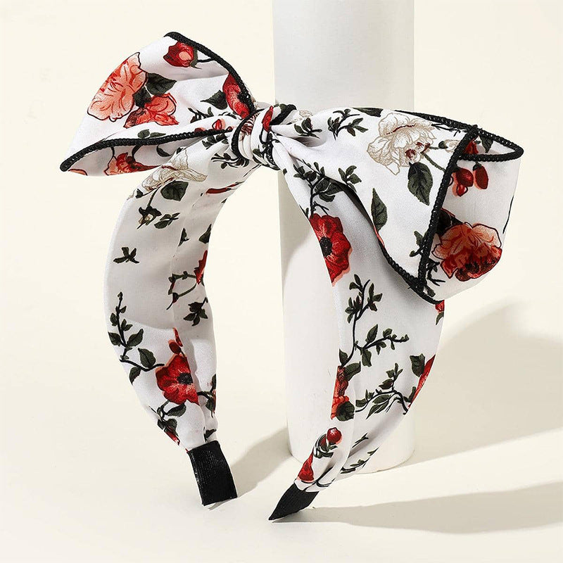 Wholesale Hair Art Knotted Rose Bow Headband