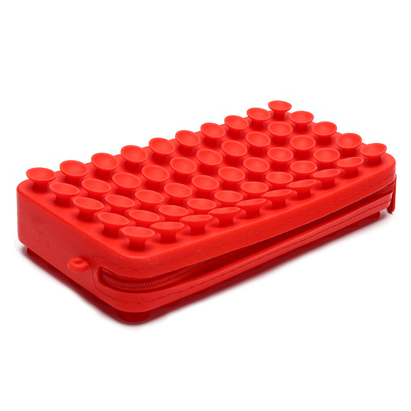 Wholesale Silicone Decompression Suction Cup Pen Bags