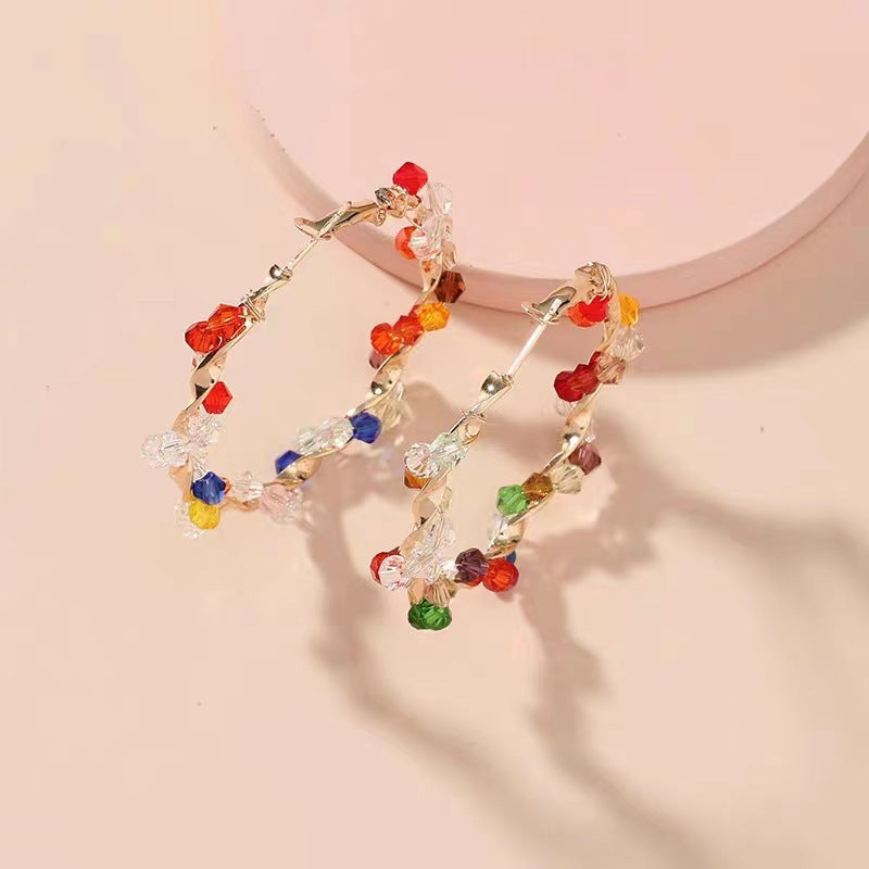 Wholesale Crystal Multicolored Earrings