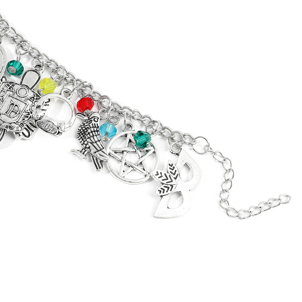 Wholesale 5PCS Halloween Horror Hip-hop Alloy Bracelet