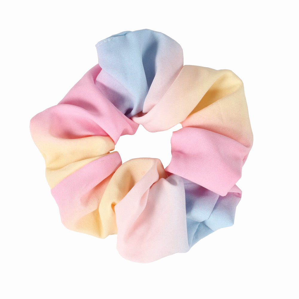 Wholesale Tie-dye Hair Band Summer Gradient Temperament Hair Accessories Female Hair Bun Headband