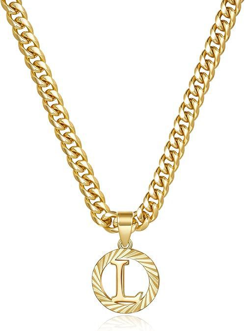 Wholesale Hollow-out 26 gold letter necklace