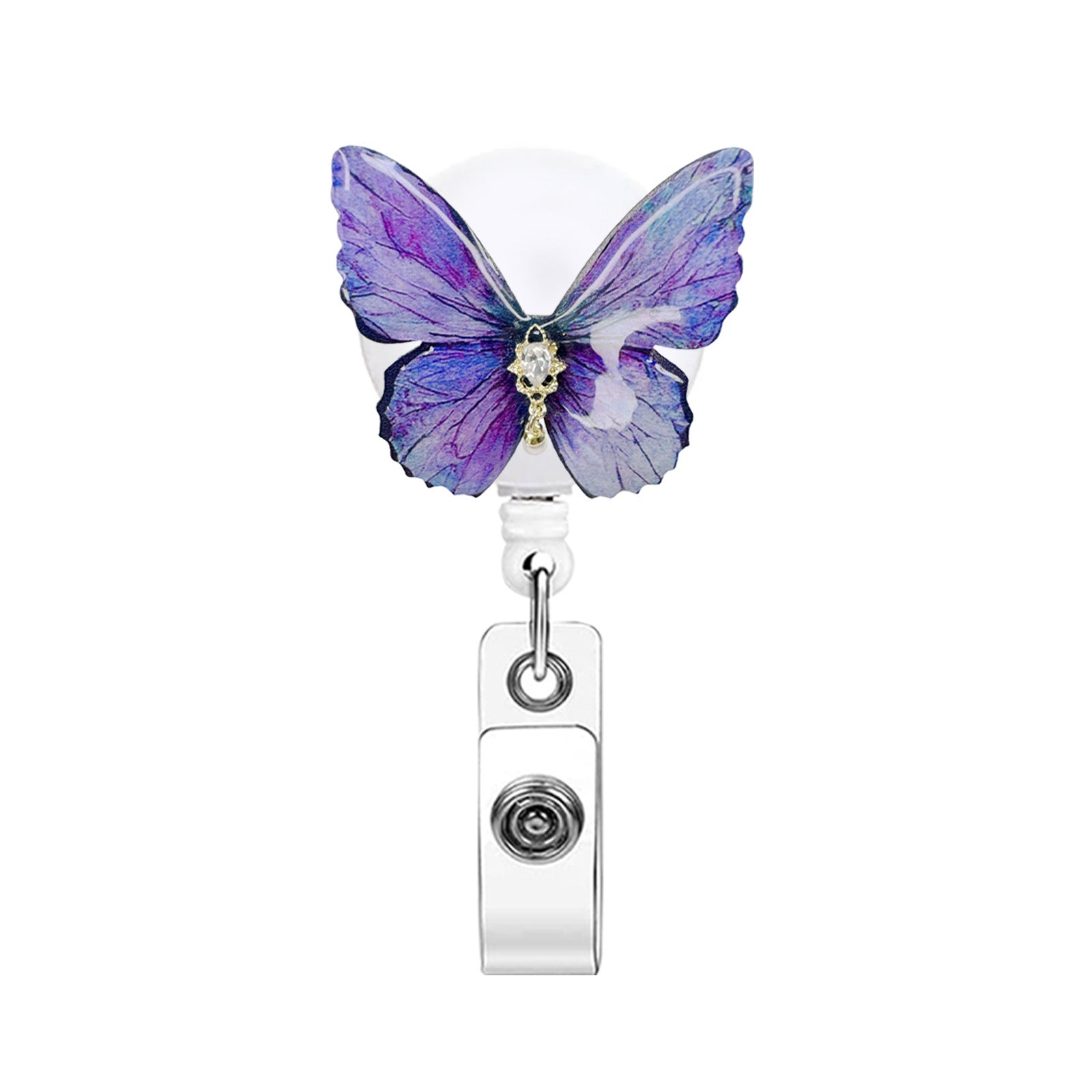 Wholesale Colorful Dancing Butterflies Badge Reels