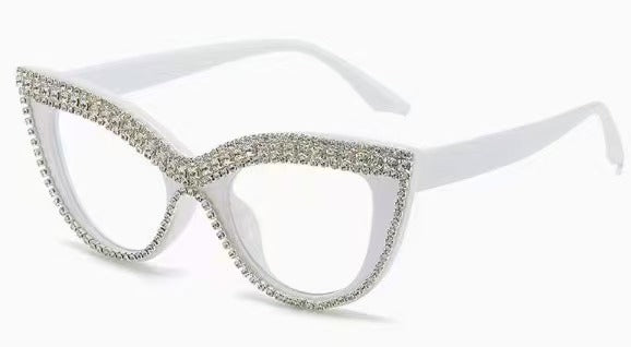 Wholesale Colorful Lens Cat Eye Diamond Sunglasses