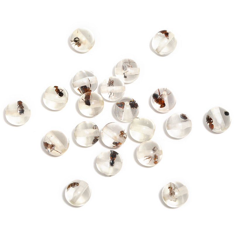 Wholesale 10pcs Highly transparent acrylic through hole beads