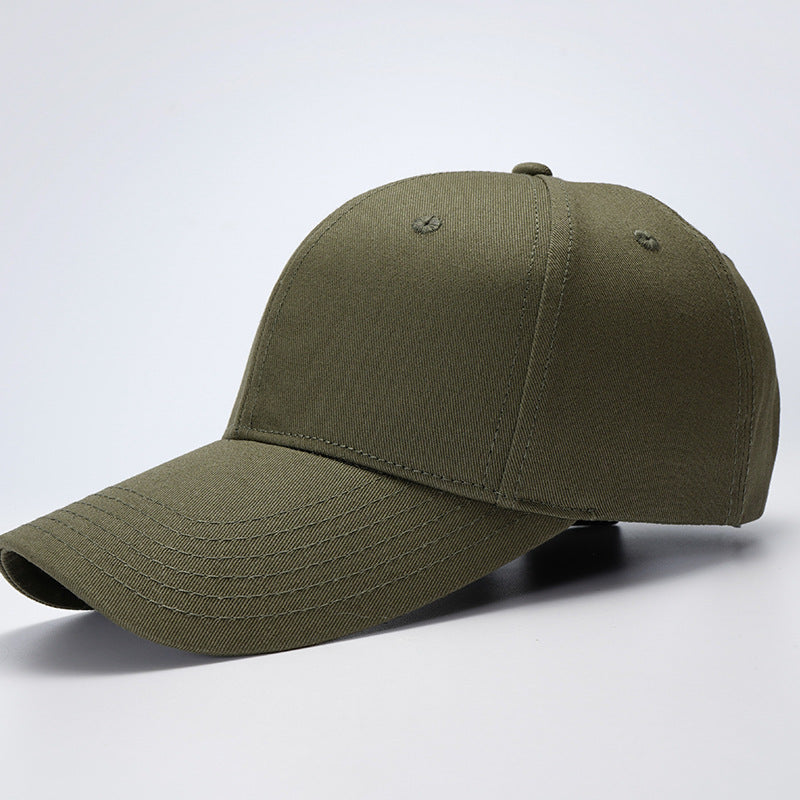 Wholesale The New Simple Solid Color Hard-top Cotton Big-toe Bib Cap