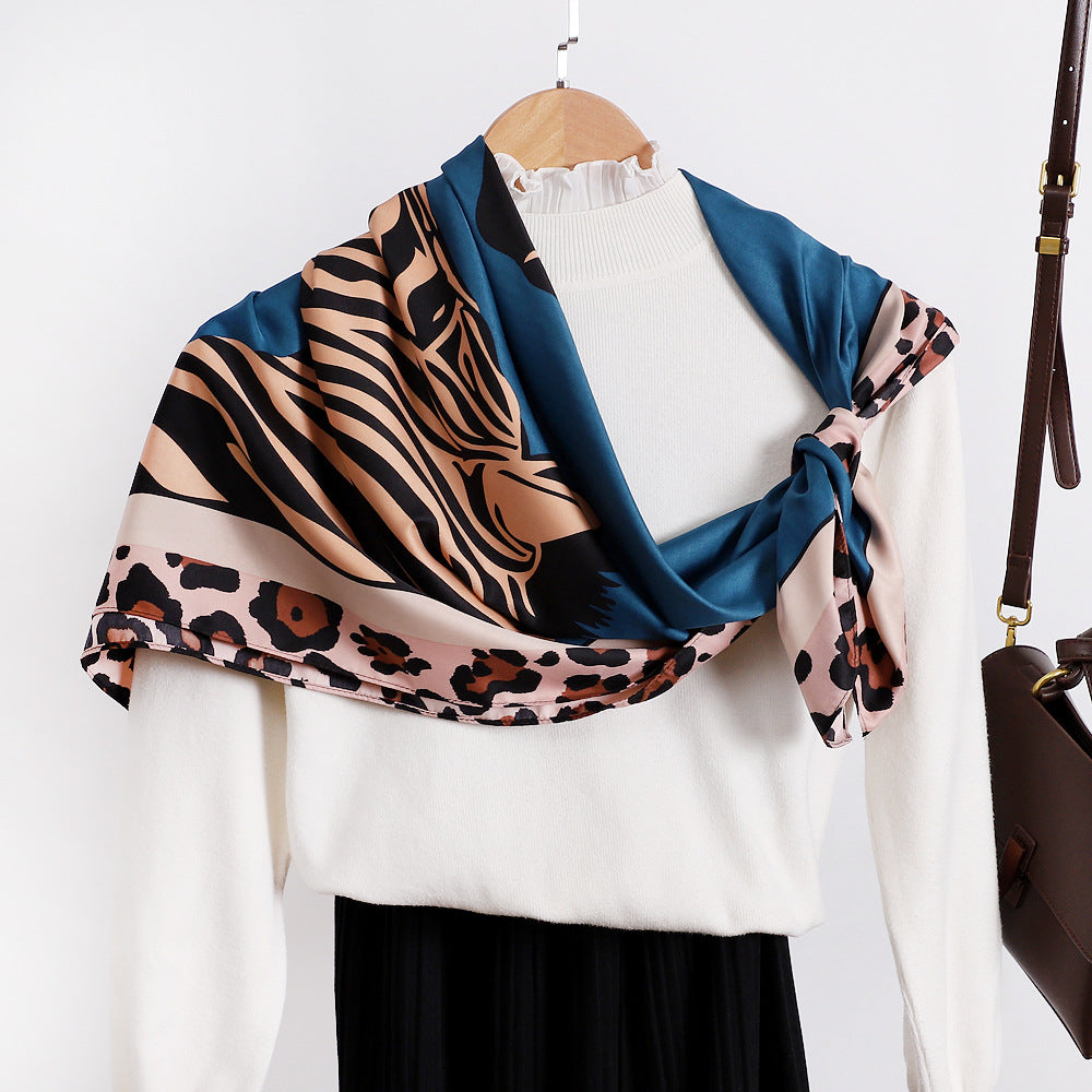 Wholesale Zebra Printed Polyester Scarves