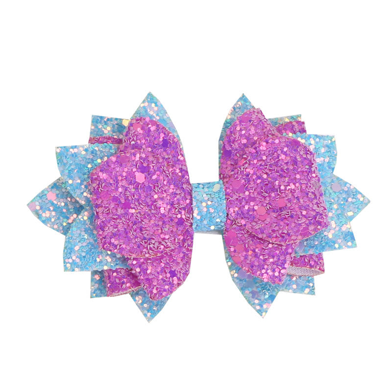 Wholesale Diy Flash Cloth Leather Bow Rubber Band Buckle Cup Straw Accessories