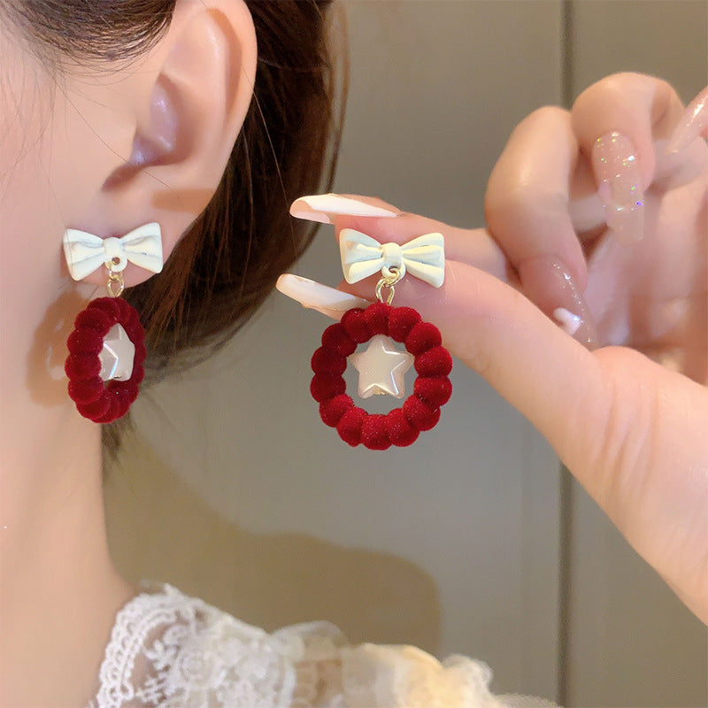 Wholesale Christmas Red Earrings