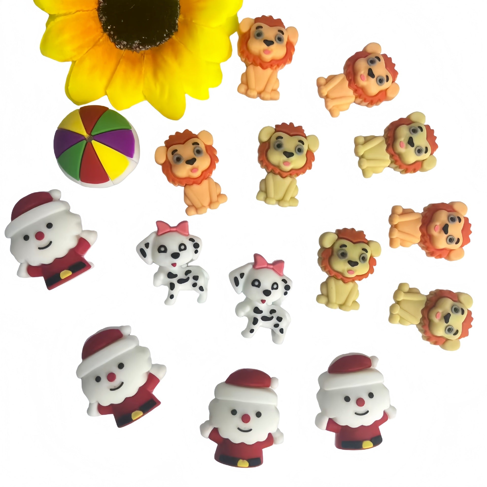 Wholesale 10pcs Cute cartoon animals 3D Focal Beads