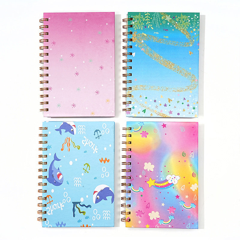Wholesale bubble pop coil book dinosaur unicorn silicone notebook