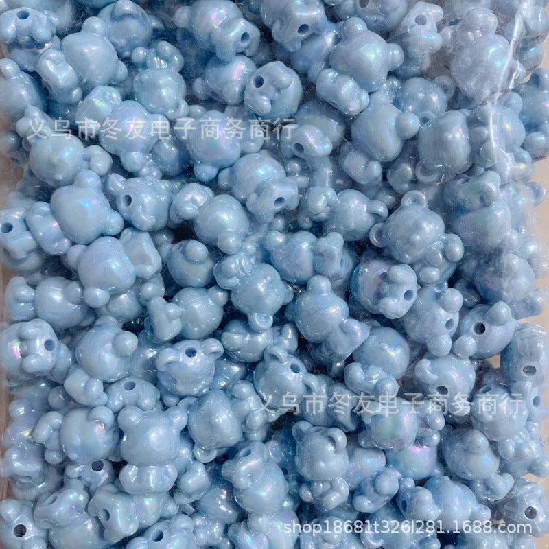 Wholesale 20pcs/pack Acrylic  Vertical Hole Beaded Pen DIY Acrylic Beads