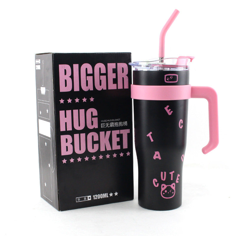 Wholesale Tumbler Stainless Steel Large Capacity Straw Insulation and Cold Ice Bullies Cup