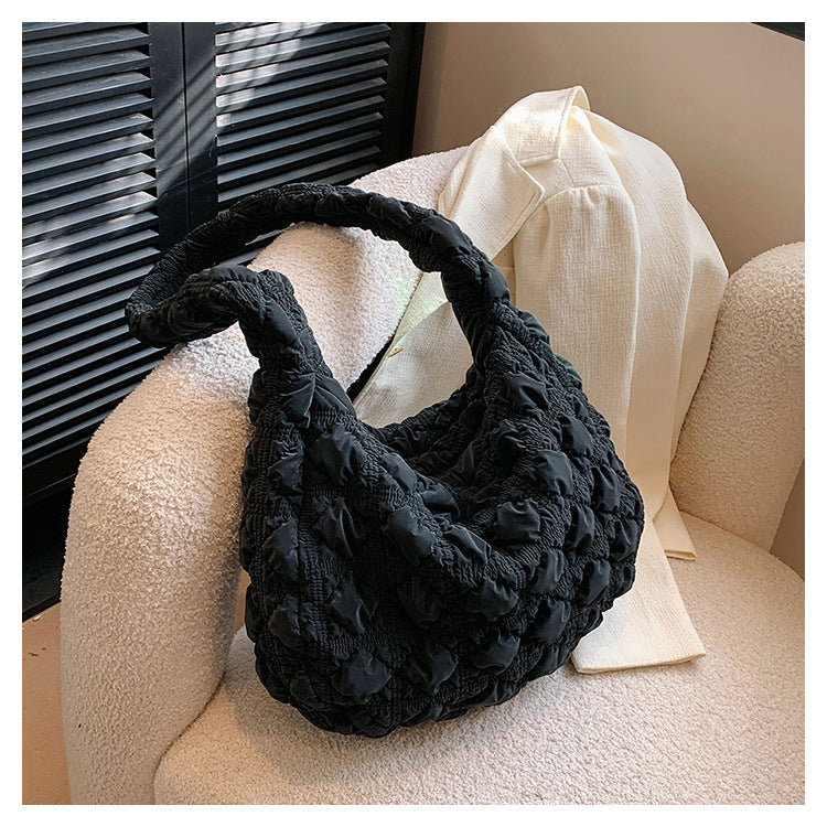 Wholesale Autumn and Winter Nylon Pleated Cloud Large Capacity Single Shoulder Crossbody Bags