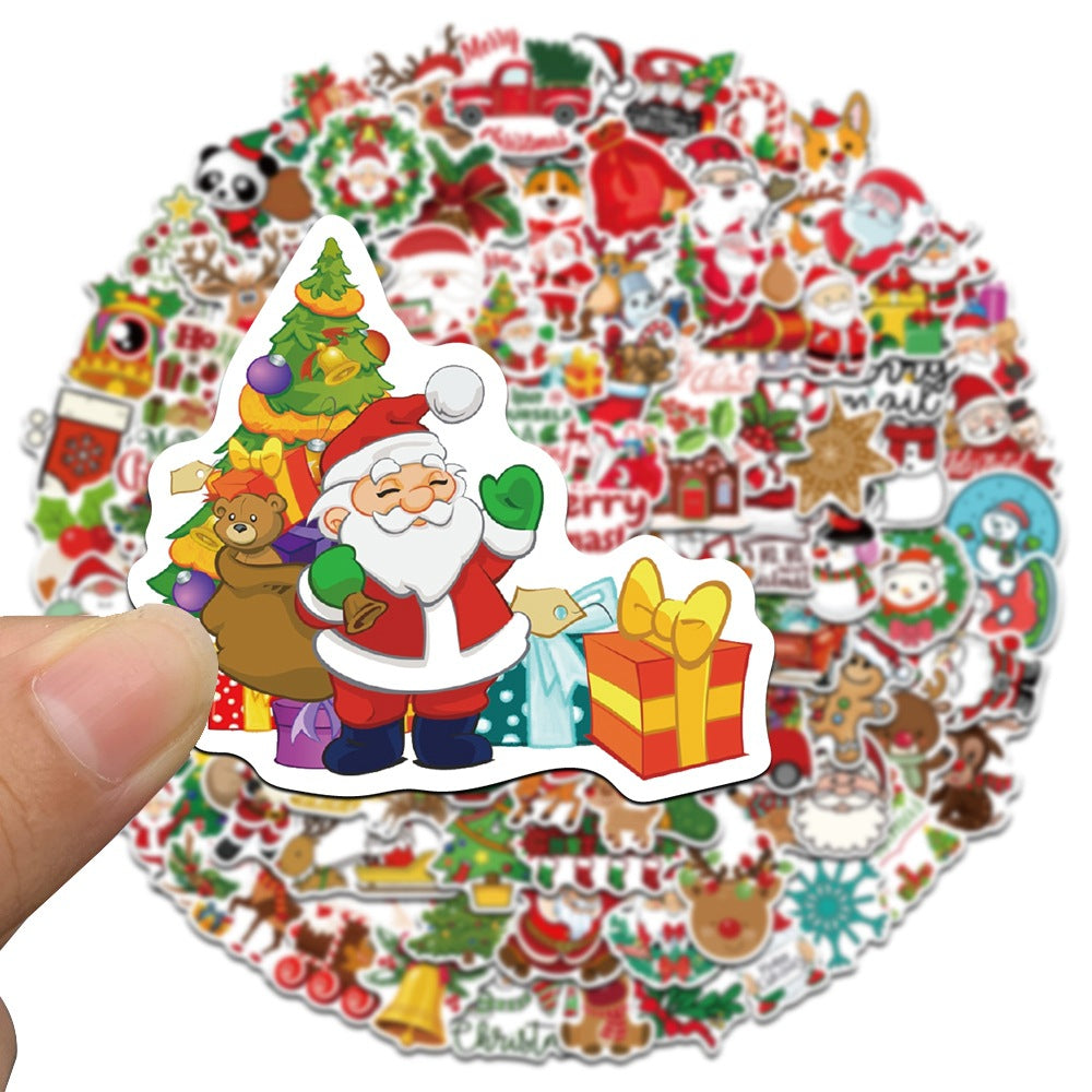 Wholesale 100pcs Color Christmas Series Sticker