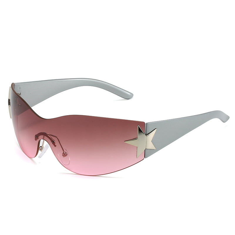 Wholesale One-piece Five-pointed Star Sunglasses