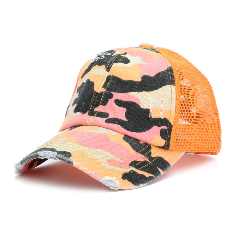 Summer outdoor baseball net cap cotton camouflage hat