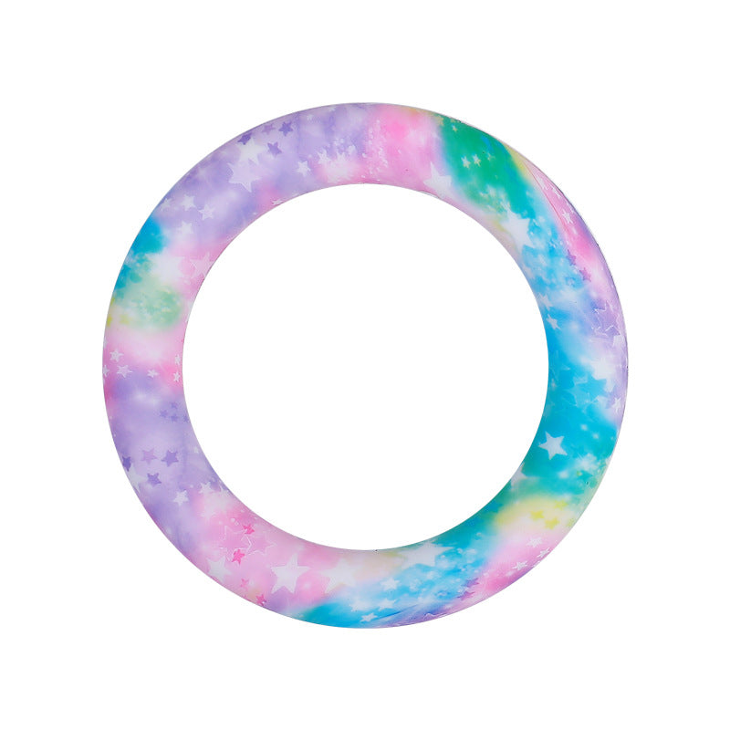 Wholesale 20PCS 65mm Leopard Print Silicone Ring Accessories