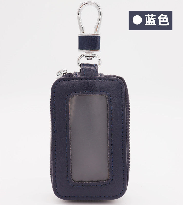 Wholesale Cowhide key storage bag coin purse home car key bag