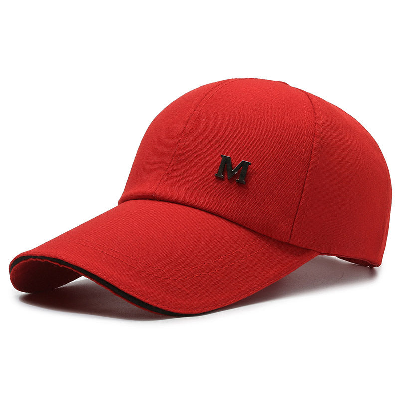 Wholesale casual sun protection canvas extended brim hard top baseball cap