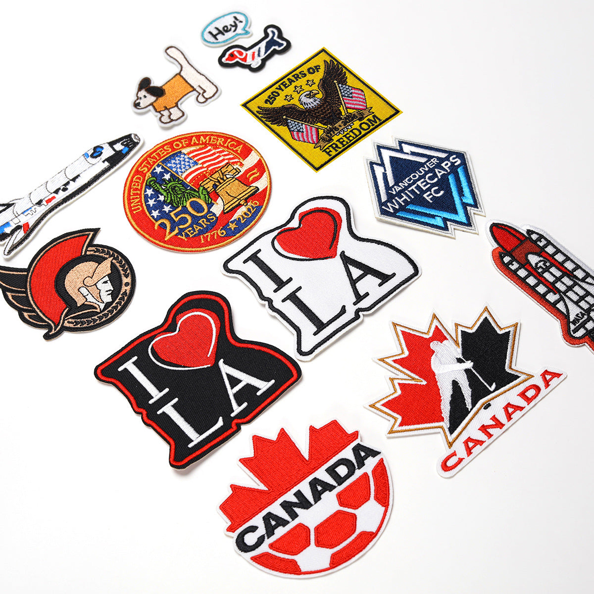 Wholesale Trendy Embroidered Letter Patch Twill Applique For Clothing Bags Hats Decorative DIY Accessory
