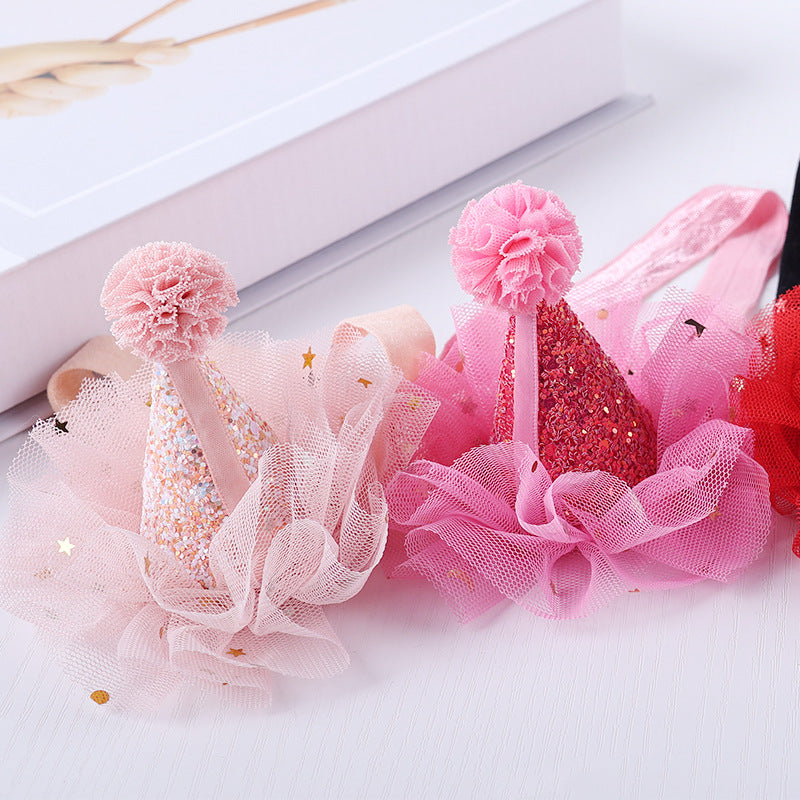 Wholesale Cute Baby Crown Small Hat Hair Band Baby Newborn Simple Hundred Years Old Banquet Headwear