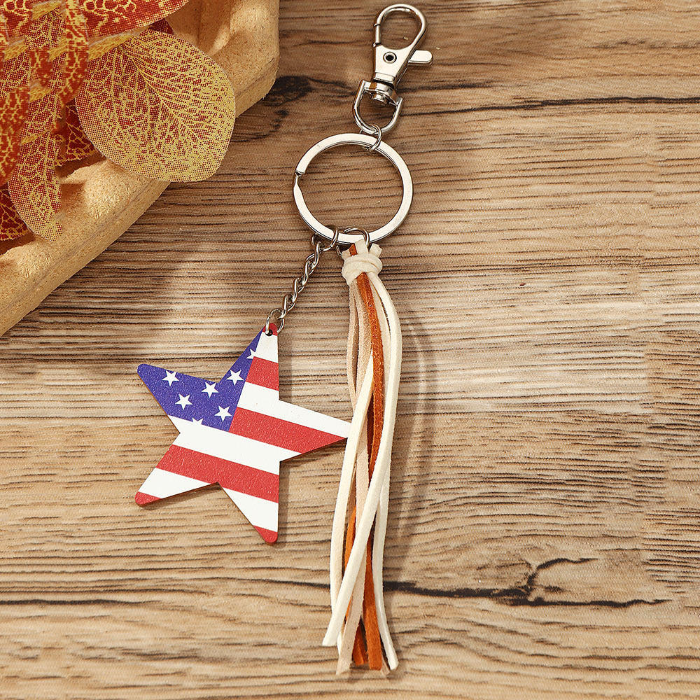 Wholesale Independence Day Metal Keychain